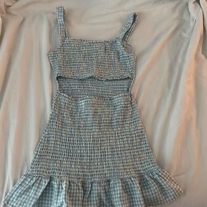 Super cute blue and white plaid dress!!